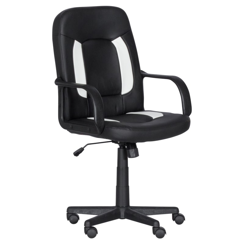 Работен офис стол - 6516 черен-бял